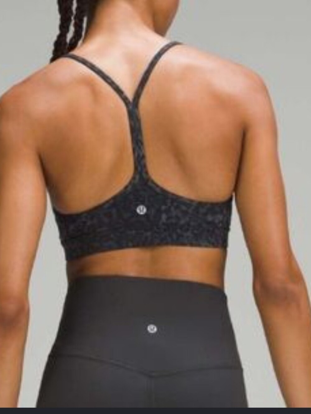 lululemon athletica Charcoal  T-Back Sports Bra